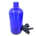 Blue Pharmaceutical 16oz Boston Round Glass Bottles